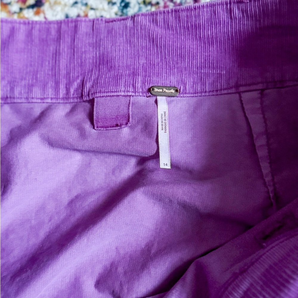 Free People On The Go-go Cord mini Skirt - Picture 4 of 7